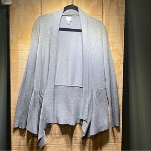 Cupio Light Gray Draped Cardigan